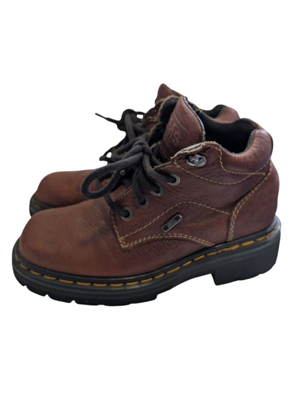 Vintage Dr Martens MIE Made in England 8271 Brown Leather Boots UK 5 Womens 7